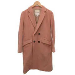 アプワイザーリッシェ Apuweiser-riche コート ジャケット アンゴラ混 ミドル丈 サーモンピンク 1 約S ■YHS2