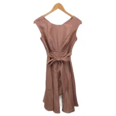 AIMER ワンピース ノースリーブ ミモレ ロング 9 ピンク ■YHS10