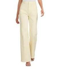 エーラブズエー レディース ボトムス デニムパンツ フレア ジーンズ A Loves A High Rise Lattice Pocket Wide Flare Leg Jeans Banana