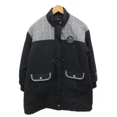 algy アルジー 中綿コート ロング丈 女の子 150cm 黒 ブラック グレー G501013