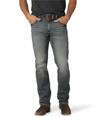 ラングラー メンズ ボトムス デニムパンツ ジーンズ WranglerR RetroR Dark Knight SlimFit StraightLeg Western Heritage Jeans Dark Knight