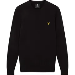 ライルアンドスコット メンズ アウター ニット・セーター ニット Lyle and Scott Lyle MerinoCrew Knit Sn00 Jet Black Z865 ブラックのサムネイル
