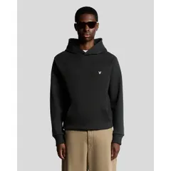 ライルアンドスコット メンズ アウター パーカー・スウェット Lyle and Scott Diagonal Weave Hoodie Black ブラックのサムネイル
