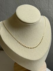 K18 ラボグロウンダイヤ ステーションネックレス D1.11ct - メルカリ