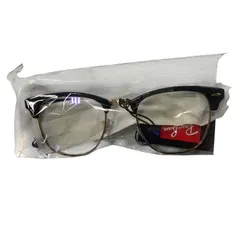 ♪4163 RayBan レイバン RB3016-1354R5-51 サングラス CLUBMASTER クラブマスター ブラック RB3016 レンズクリアベージュ 未使用 保管品