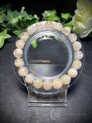 💎天然石✨️優しいピンク✨️ 桜舞う奇跡の結晶｜マダガスカル産  ✨️桜瑪瑙   ブレスレット     レディース＆メンズ  E886