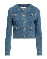モスキーノ レディース アウター MOSCHINO デニムブルゾン Blue ブルーのサムネイル