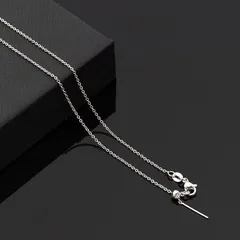 「S925」刻印チェーンネックレス 40-45cm シンプル メンズ レディース