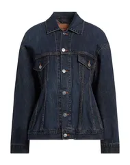 バレンシアガ レディース アウター BALENCIAGA デニムブルゾン Blue ブルーのサムネイル