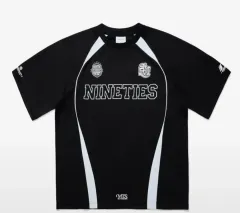 スポーティー メッシュ ラグラン Tシャツ ブラック メッシュ 半袖