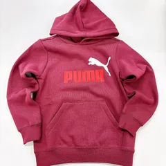 SALE【新品】PUMA プーマ キッズ スウェット フード付 プルオーバー ジュニア フーディ 裏起毛 フーディー トップス パーカー スポーツウェア 691243 96 130cm ESS 2 COLOR NO.1 ロゴ HD FL B ボルドー