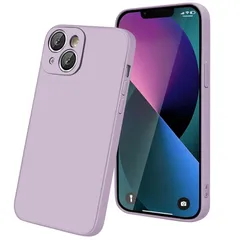 【新品】 【KEHUALLE】対応 アイフォン 13 用 ケース シリコン スマホケース 耐衝撃 カバー 米軍MIL規格 [軽量 薄型 マット質感 擦り傷防止] ストラップホール付き ワイヤレス充電対応 いphone 13 携帯ケース(パープル) 0