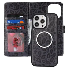 【新品】 Pelanty for iPhone 13 Pro Max ケース手帳型 Magsafe対応ワイヤレス充電 for iPhone 12 Pro Max 2in1分離式 携帯カバー PUレザー+TPU 財布型カバー マグネット 取り外し自由 両用2wa