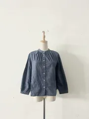 【美品】FANEUIL バンドカラーシャツのサムネイル