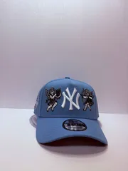 ニューエラ ニューヨークヤンキース ワードシリーズ1999 エンゼルス刺繍 9forty A-FRAME スナップバックキャップ ブルーカラー