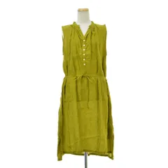【BrocantebyDomingo】37-086L リネンピジャマノースリーブワンピースのサムネイル