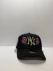 ニューエラ ニューヨークヤンキース オールスターゲーム1942 ローズ刺繍 9forty A-FRAME スナップバックキャップ ネイビーカラー