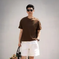 オーバーサイズ／ベーシック クルーネックTシャツ 厳選快適綿 カジュアル半袖