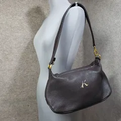 Kitamura キタムラ レザーショルダーバッグ ワンショルダー  ダークブラウン　u7378e