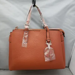 BARCOS バルコス ショルダー紐付　ハンドバッグ  レザー　u7379e