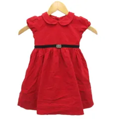 ラルフローレン RALPH LAUREN ワンピース ノースリーブ ドレス コーデュロイ 90cm 赤 レッド