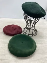 S7 ベレー帽 3点セット DEER2点サイズ不明 ETCHEサイズ57㎝ 中古品 長期保管品 現状品