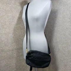 HANAE MORI ハナエモリ ショルダーバッグ 2WAY ナイロン ロゴ総柄 ブラック u7380eのサムネイル
