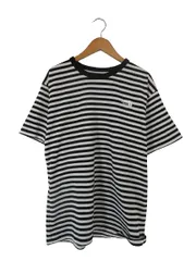 ザノースフェイス THE NORTH FACE Tシャツ クルーネック 半袖 ボーダー サイズ XL 黒 白 国内正規 QQQ