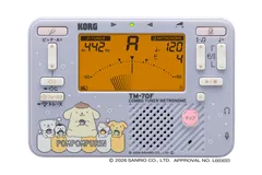 KORG コルグ チューナー＆メトロノーム TM-70C コンタクトマイクセット【ポムポムプリン / サンリオキャラクターズコラボモデル】