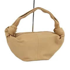 BOTTEGA VENETA ダブルノット ハンドバッグ レザー ベージュ 629635