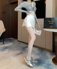 新品 未使用 レディース ファッション系 韓国 服 レディース スカート 白 ミニスカート スリット タイトスカート 白