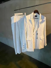 白ストライプ スーツ セット