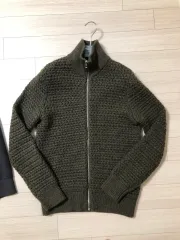 ラコステ ニットジップアップ S