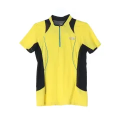 ザノースフェイス (WOMEN - M) ナイロン ポリ ハーフジップ 半袖 Tシャツ