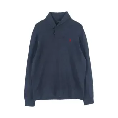 ポロラルフローレン (MEN - L) コットン ポニー ショールカラー ニット トップス