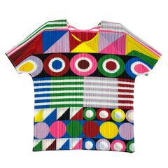 PLEATS PLEASEプリーツプリーズトップス マルチカラー 総柄 サイズ4