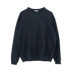 エイカ 白 (MEN - XL) コットン ポリ サイドロゴ スウェット