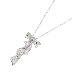 ジュエリー JEWELRY ネックレス ダイヤモンド ネックレス ﾀﾞｲﾔ 5.6g 首回45cm K18WG（ホワイトゴールド） ダイヤモンド ネックレス レディース Used Aのサムネイル