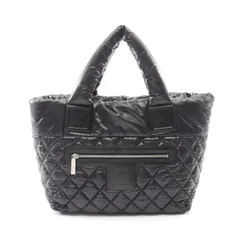 シャネル CHANEL トートバッグ コココクーン スモール リバーシブル A48610 ブラック ナイロン レザー ココ・コクーン スモール トートバッグ レディース Used Aのサムネイル
