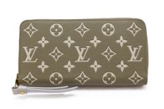 LOUIS VUITTON ルイ・ヴィトン バッグ ジッピー・ウォレット バイカラー・モノグラム・アンプラント カーキ/ヘ ｻｲﾌ･小物 M81280 長財布
 モノグラムアンプラント  バイカラー レディース【中古】460 ジッピー・ウォレット バイカラー モノグラム・アンプラント レザー