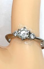 K10WG ダイヤモンド 花 フラワーリング 0.13ct #9【即購入OK】 - メルカリ