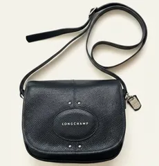 LONGCHAMP ロンシャン クアドリ レザー ショルダーバッグ ブラック美品 ロンシャン LONGCHAMP 34180 HPN ショルダーバッグ Roseau レディース