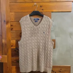 ポロラルフローレン ケーブル編み ニット ベスト 100