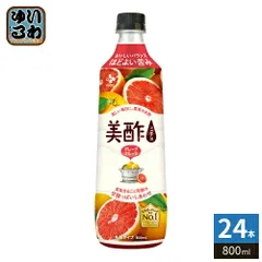 CJジャパン 美酢 ミチョ グレープフルーツ 800ml プラスチックボトル 24本 (12本入×2 まとめ買い) 酢飲料 希釈用 お酢 果実酢 のサムネイル