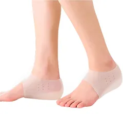 【在庫セール】(白色 3.5cm) フリーサイズ 履いて靴下で隠せる 美脚効果 衝撃吸収 高通気性 足長効果 かかと ヒールアップ 軽量 シリコン 身長アップ 身長アップ 中敷き シークレットインソール Leaf East