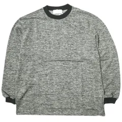 新品 Ernie Palo アーニーパロ 25SS 日本製 Melange L/S T-shirt メランジロングスリーブTシャツ EP09CT07 48 BLACK 長袖 定価46,200円 リンガー リブ トップス g21359のサムネイル