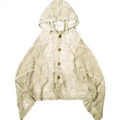 COMME des GARCONS COMME des GARCONS コムデギャルソン コムデギャルソン 日本製 12SS レースポンチョジャケット RI-C002 S BEIGE コムコム フーデッド アウター g21553のサムネイル