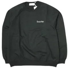 新品 Ernie Palo アーニーパロ 25SS 日本製 Crew Neck Sweat ロゴ刺繍 クルーネックスウェット EP09CT02 48 BLACK トレーナー 裏毛 ラグラン トップス g21587のサムネイル