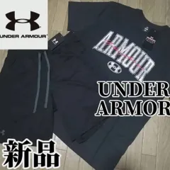 期間限定【爆買いSALE】新品　UNDERARMOR　アンダーアーマー　メンズ　上下セット　Tシャツ　ハーフパンツ　Lサイズ　XLサイズ　黒　ブラック　正規品