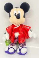 東京ディズニーリゾート ぬいぐるみバッジ ミッキー(着物赤/紫)/お正月(午年) 2014